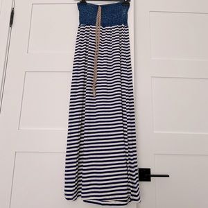 NWT Strapless Summer Maxi Dress